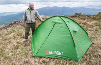 Почти все о двухместные палатках, особенно о Red Point  