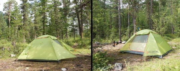 Обзор палатки и спальники Red Point
